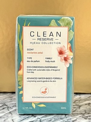NEW/SEALED NECTARINE PETAL H2Eau EDP by Clean Reserve 1.7oz/50mL Ret $75