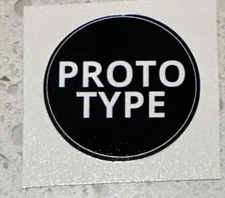 Sizemore Collection SiZEMORE Putter PROTOTYPE Shaft Band Label Black & White