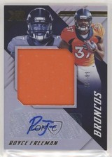 2018 Panini XR Rookie Jumbo Swatch Auto 92/99 Royce Freeman #RJA20 Auto 8k4