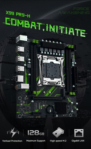 Carte Mère Combo Xeon E5 2650 V4 DDR4, NVME SATA, Kit PC Gamer Haute Performnce - Zdjęcie 8 z 16