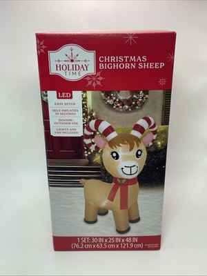 Multicolor Bighorn Sheep Airblown Yard Inflatable, 48'', by Holiday Time