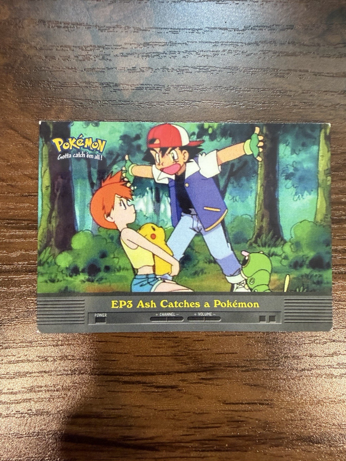 2000 Pokemon TV Animation Series 2 #EP3 Ash Catches a Pokemon Blue Logo