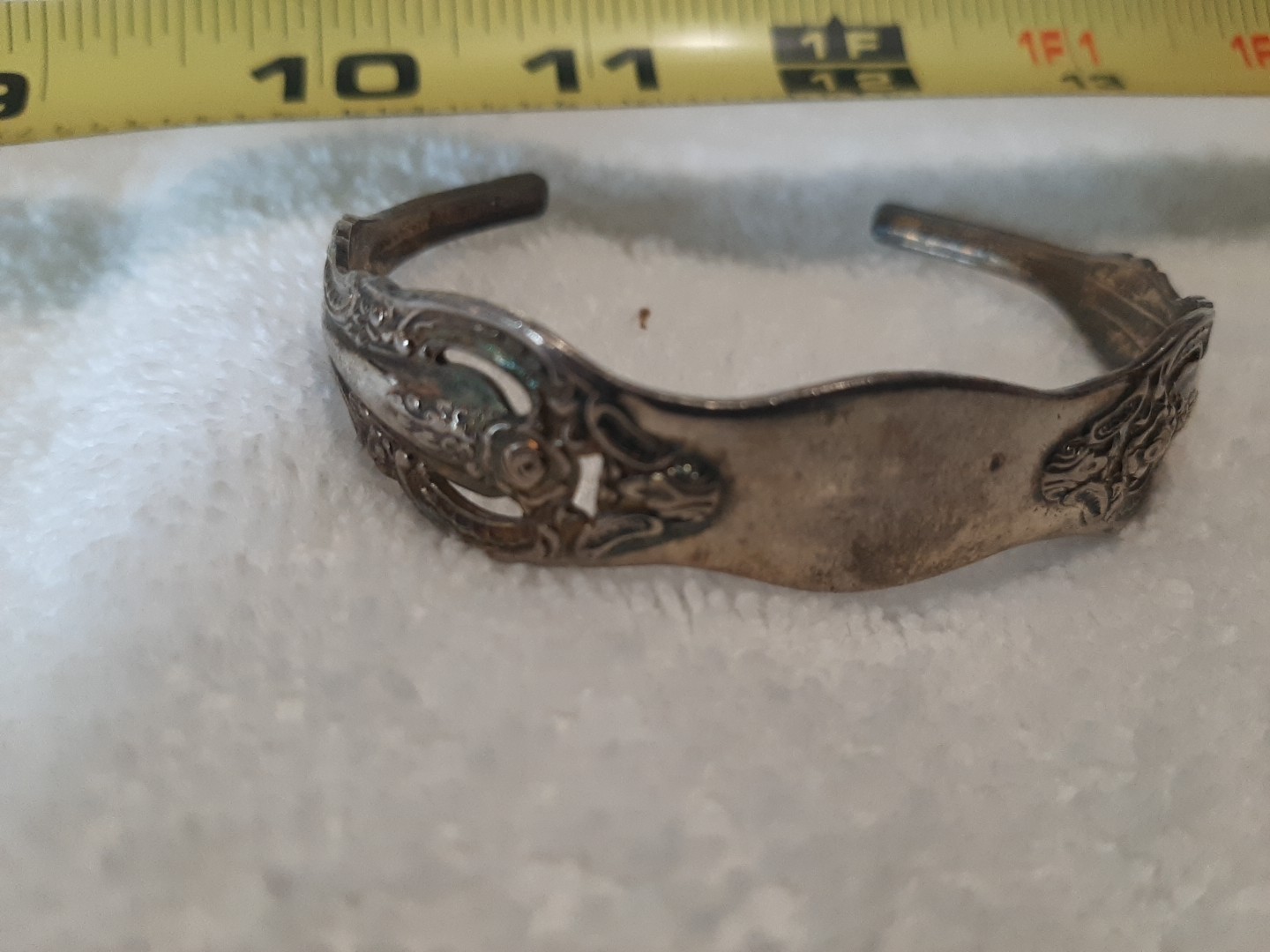 Oneida Sterling Silver Flatware cuff  Bracelet vi… - image 9