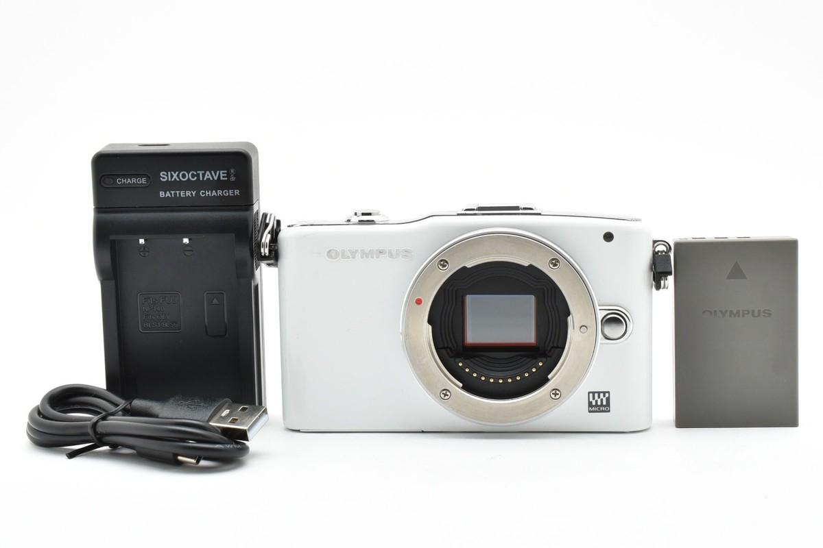 Olympus PEN Mini E-PM1 12.3MP Digital Camera White Body [5245