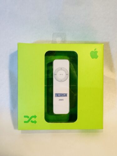 Apple iPod Shuffle 512MB M9724LL/A 1st GEN 2005 New Open Box “FREEDOMLAND” Promo - Afbeelding 1 van 7