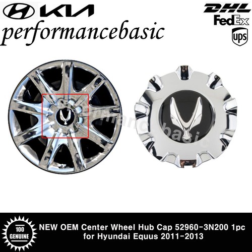 NEW OEM Center Wheel Hub Cap 52960-3N200 1pc for Hyundai Equus 2011-2013 - Picture 3 of 4