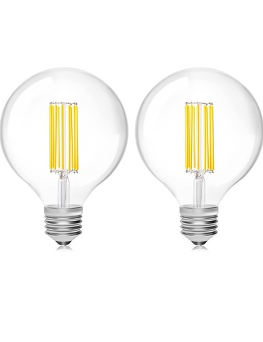 Vanke LED Bulbs, Globe Lamp. Set of 2 - Picture 2 of 13