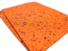 FLY TYING FOAM - MOTTLED RED ORANGE - 2mm EVA FOAM - Fly Tying Material - 2pc.