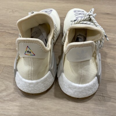 adidas gazelle silver green womens Adidas x Pharrell Williams Men's Hu NMD N.E.R.D Chalk White / Glow Orange /  Clear Mint Low Top Sneakers