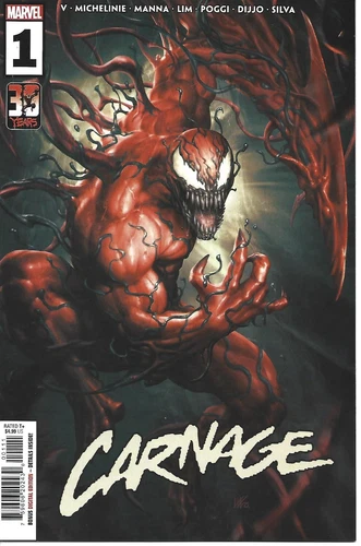 CARNAGE #1 KENDRICK "KUNKKA" LIM COVER A MARVEL COMICS 2022 BAGGED AND BOARDED