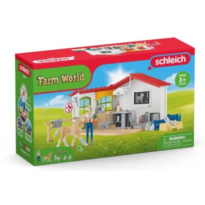 Schleich  42502 Farm World Tierarzt-Praxis mit Haustieren