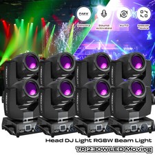 7R 230W LED Gobo 16 8 Prism Beam Stage Light Moving Head DMX Party Event dj Club