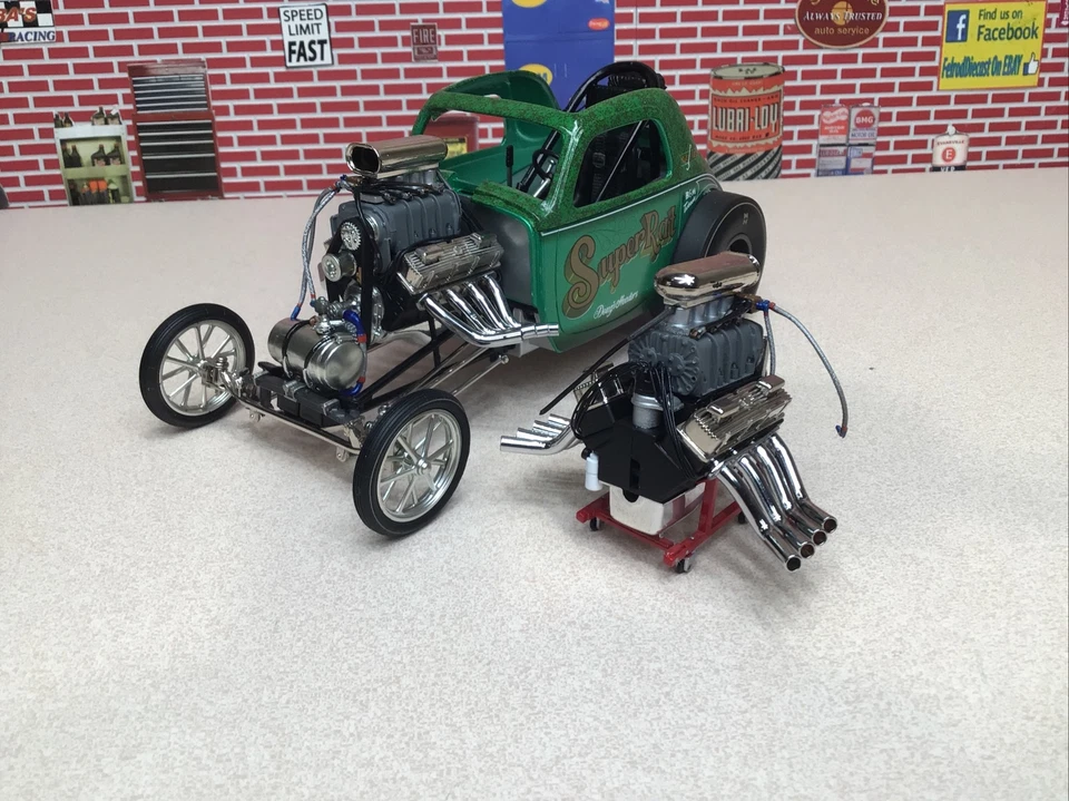 1/18 GMP ACME SUPER RAT ALTERED FIAT DRAGSTER ENGINE NEW A1800104 - Image 4 of 4