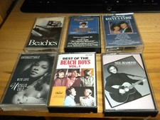 Lot of Cassette Tapes Neil Diamond Beach Boys Natalie Cole Beaches Patsy Cline