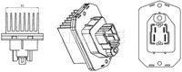 Mahle ABR 76 000S Regler, InnenraumgebläSe FüR Land Rover Discovery IV (L319)