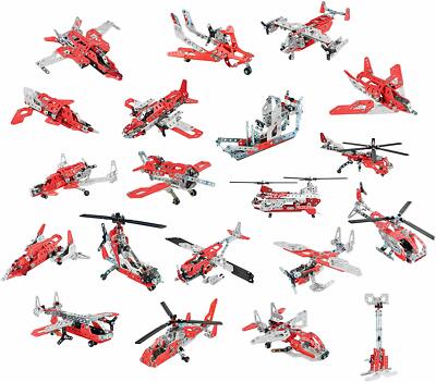 Meccano Maker System Aerial Rescue Makes 20 Models 406 PCS Ages 8+