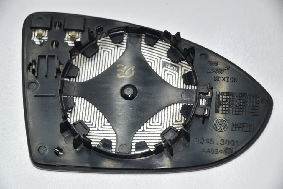 💎 2017-2019 Volkswagen Golf Ganzrack espelho lateral esquerdo do motorista vidro aquecido fabricante de equipamento original - Imagem 2 de 4