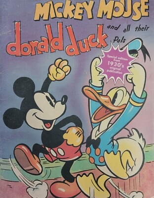 1937 Walt Disney MICKEY MOUSE DONALD DUCK Dippy the Goof Whitman