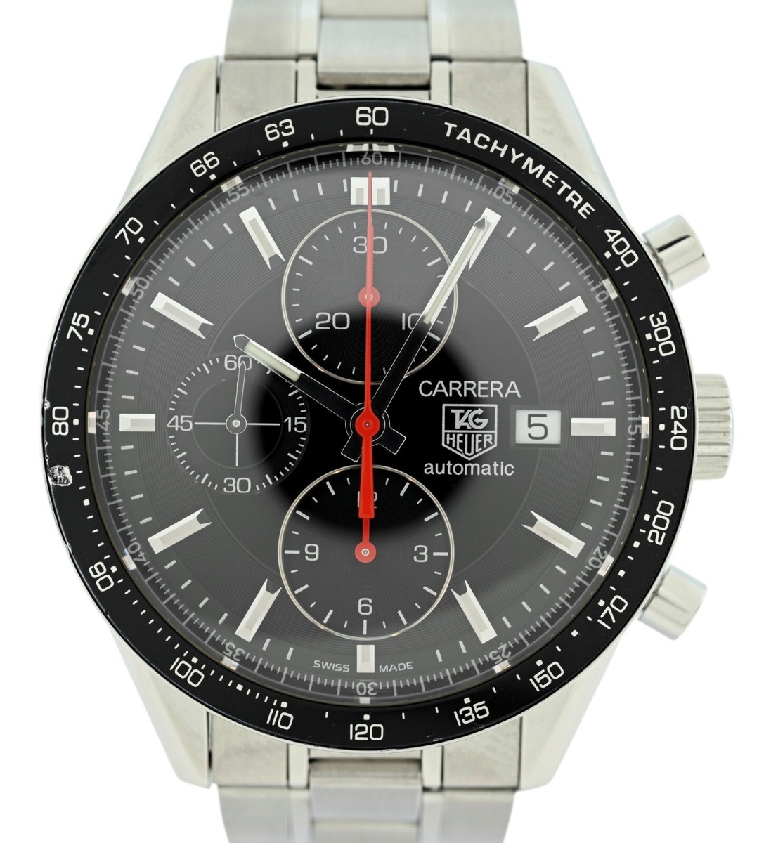 TAGHeuer タグ・ホイヤー CARRERA カレラ CV2014-2 TAG Heuer Carrera Men's Black Watch - CV2014 for sale online