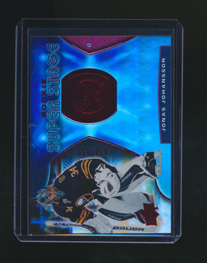 JONAS JOHANSSON 2020-21 UPPER DECK TRILOGY SUPER STAGE RED RC PARALLEL 832/999