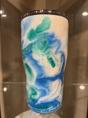 Blue/Green/White 20 oz stainless steel tumbler | eBay