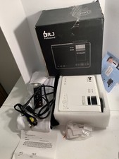 DR.J Professional HI-04 White Outdoor Mini Projector  120" Screen Bundle