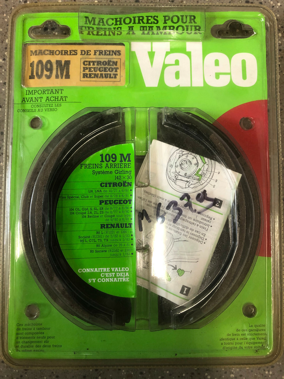 Kit mâchoires frein arrière Valeo pour résoudre le déséquilibre sur R5 GTL