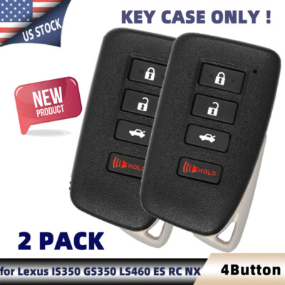2 Remote Smart Key Fob Shell Case For Lexus IS350 GS350 LS460 ES RC NX ...