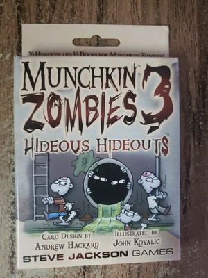 Munchkin Zombies 3 Hideous Hideouts SEALED UNOPENED FREE SHIPPING 1d2