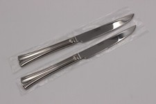 2 Two Stainless Reed  Barton BROOKSHIRE Serated Dinner Knives 9 5/8'" Unused