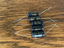 5 New Supertech 68 uf 100v BIPOLAR Axial Capacitors Guitar Tube Amp Crossover