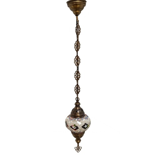 Turkish Moroccan Glass Mosaic Electrical Hanging Lamp Garden Lantern UK + CE - 第 37/55 張圖片