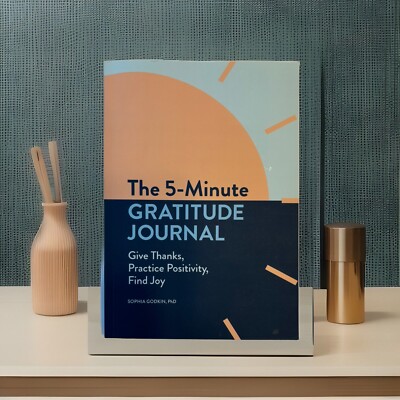 Sophia Godkin, PhD Gratitude Journal Positivity Joy 5-Minutes Day NEW Self-Help