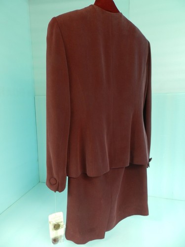 JONES NEW YORK WOMENS SILK DESIGNER BUSINESS SUIT US Size 4 P - Picture 7 of 7
