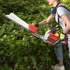 Cordless Gasoline Hedge Trimmer Gas Powered Handheld Hedge Trimmer 27.5" Blade