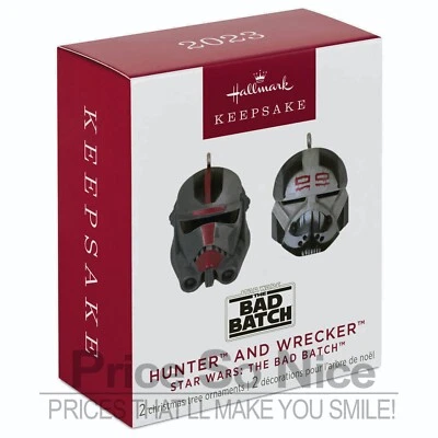 Hallmark 2023 Hunter and Wrecker Star Wars The Bad Batch Mini Ornament Set