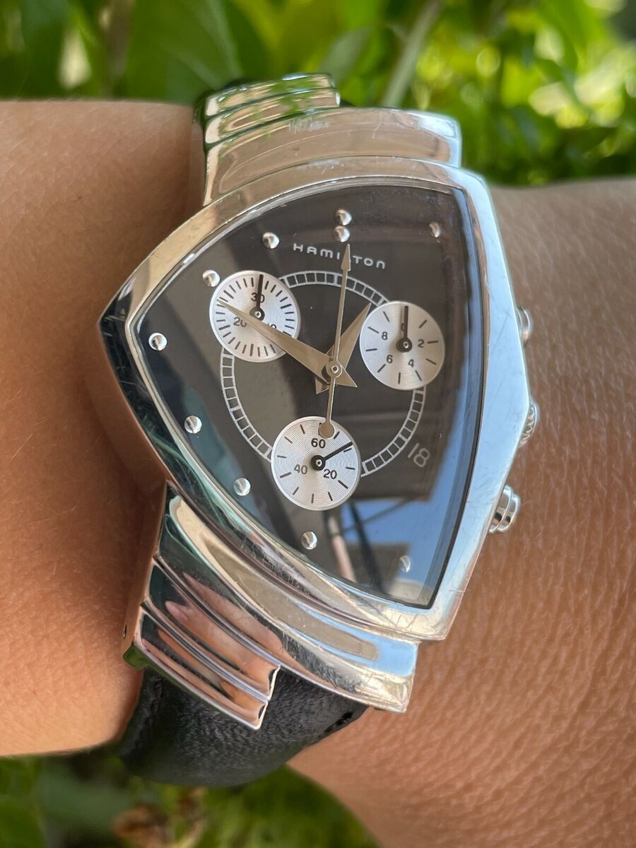 HAMILTON VENTURA WATCH H244121 CHRONOGRAPH QUARTZ SWISS MADE HAMILTON VENTURA WATCH H244121 CHRONOGRAPH QUARTZ SWISS MADE