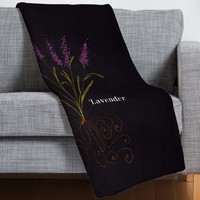East Urban Home Joy Laforme Herb Garden Lavender Throw Blanket on sale East Urban Home Joy Laforme Herb Garden Lavender Throw Blanket on sale