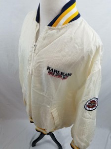 VTG-Karl-Kani-Outerwear-Rugby-International-White-Pullover-Jacket-XL-Windbreaker