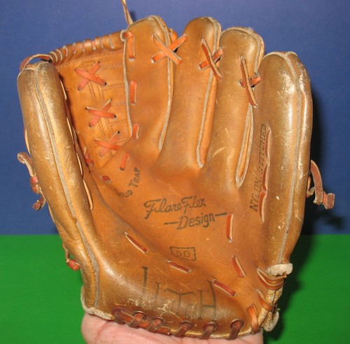 Guante de béisbol vintage Hutch modelo 50 cuero derecho 10" diseño flexible acampanado Corea - Imagen 1 de 9