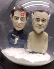 Wizefellas Limited Ed. Pine Barrens Glass Snow Globe Sopranos Pauly Christopher