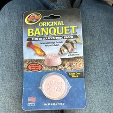 Zoo Med Original Banquet Time Release Feeding Block for Fresh or Saltwater Fish
