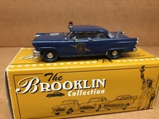 BROOKLIN MODELS 1:43 SCALE BRK.23AA 1956 FORD MAINLINE MICHIGAN STATE POLCE CAR