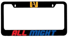 All Might Black METAL License Plate Frame My Hero Academia
