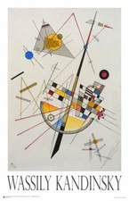Wassily Kandinsky - Delicate Tension Poster 11.5" x 17.5" Laminated