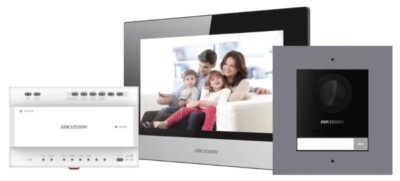 Hikvision DS-KIS702 (B) 2-Draht Digital IP Video Gegensprechanlage Kit für Villa oder Haus