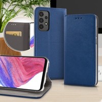 Book Cover Smart Magnet FüR Samsung Galaxy S22 Blau HüLle Tasche Etui