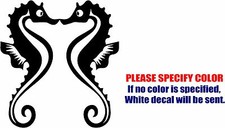 Seahorses Kissing Graphic Die Cut decal sticker Car Truck Boat Window Bumper 9"
