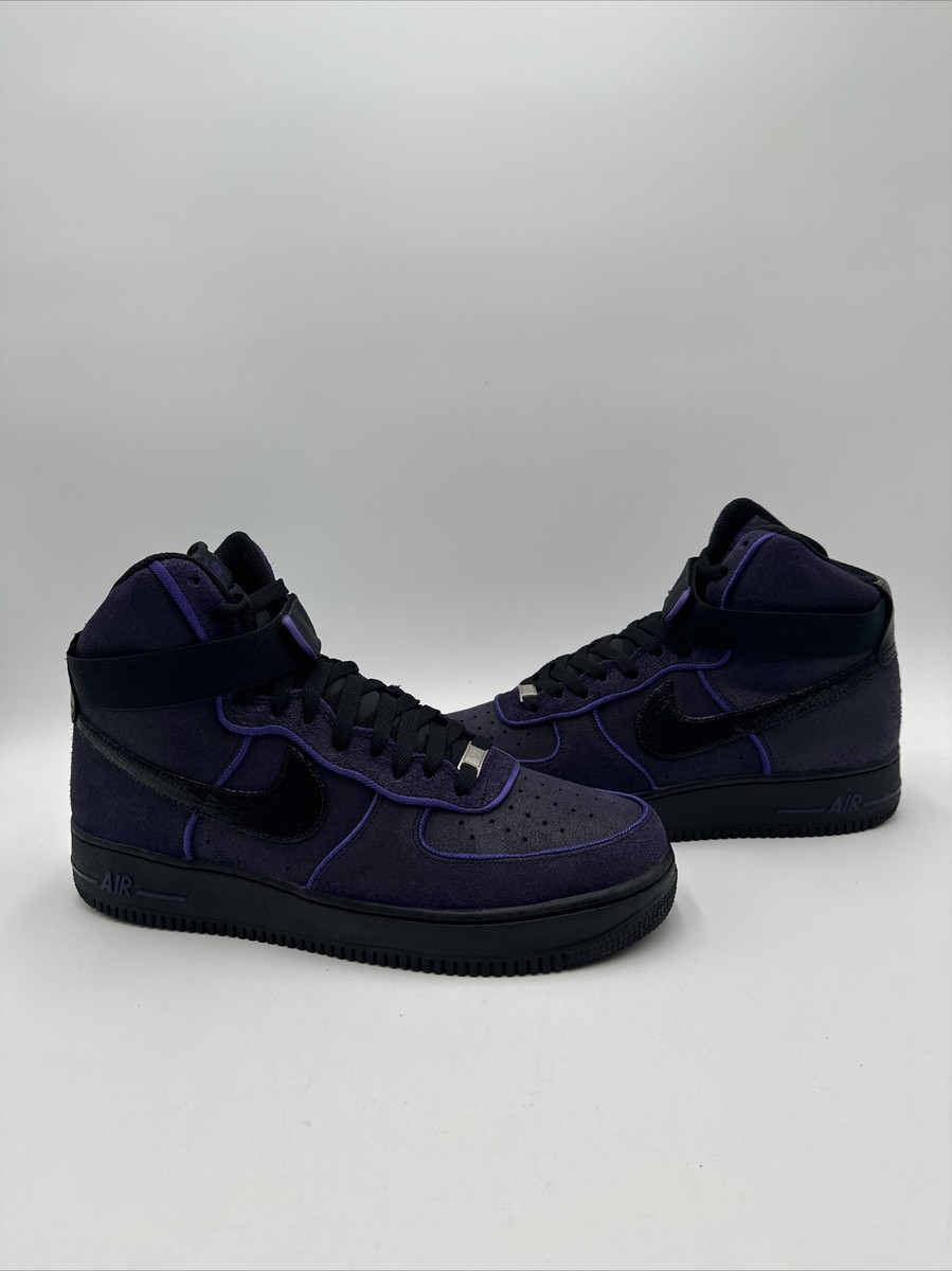 Nike Air Force High Black Court Purple 2013 Size 11 Brand New