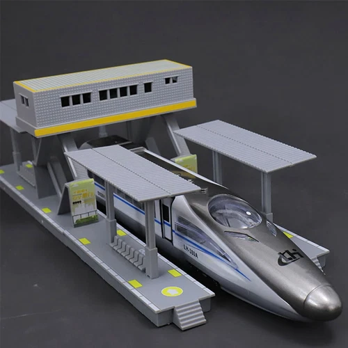 HO Scale Train Railway Modern High-speed Rail Train Station Platform Buildings - Picture 5 of 7
